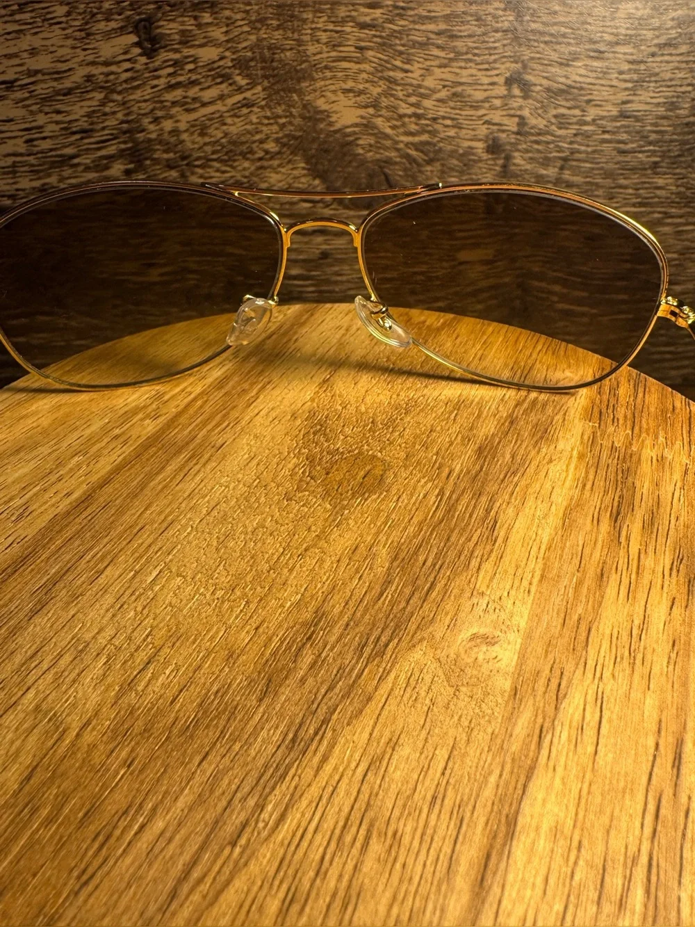 Ray-Ban Aviators Gold with Brown Gradient lens (with Case)